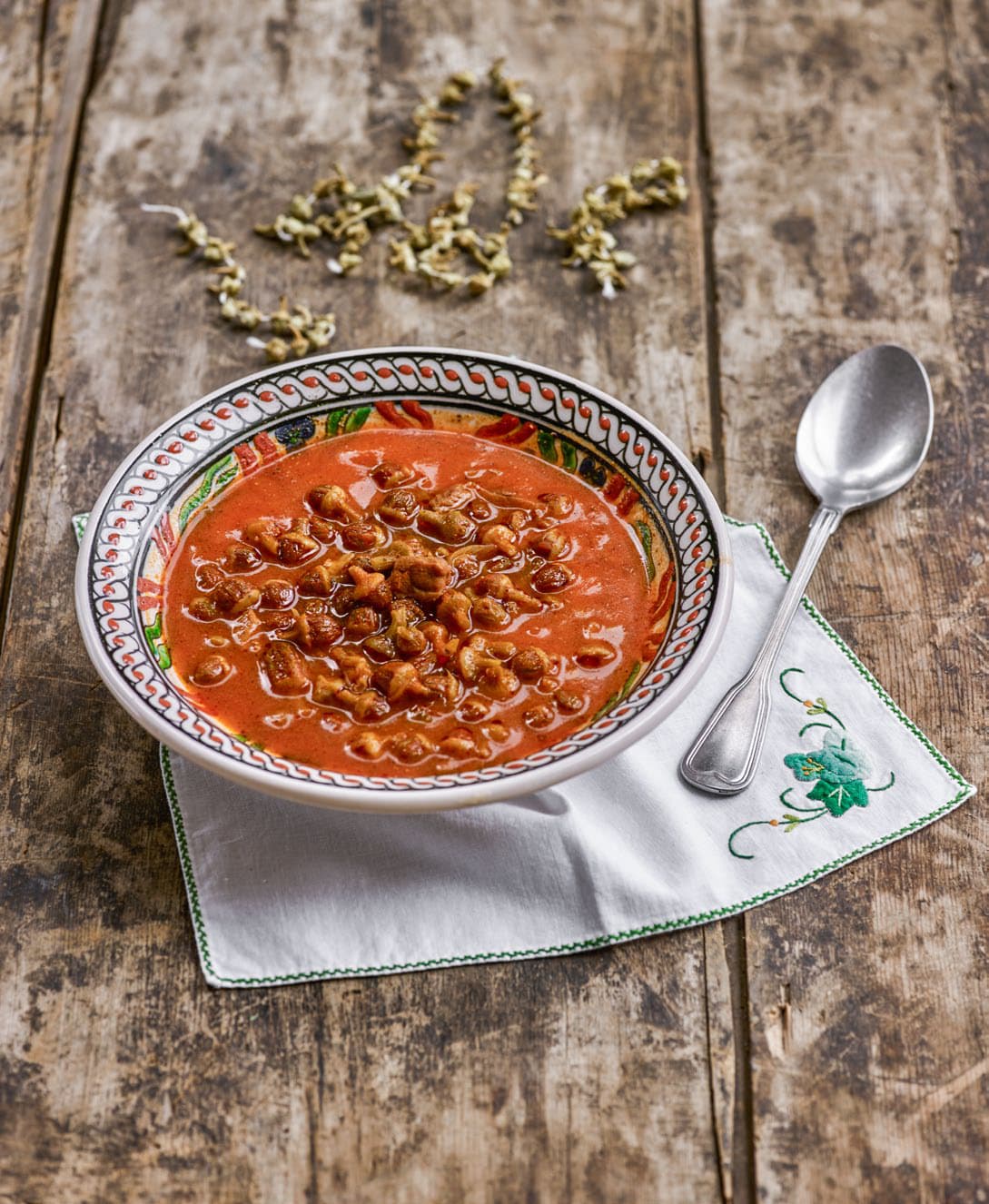 Kuru Bamya Çorbası - Kayseri yöresel yemeği