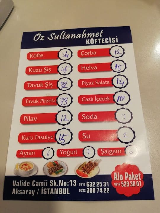 Öz Sultanahmet Köftecisi
